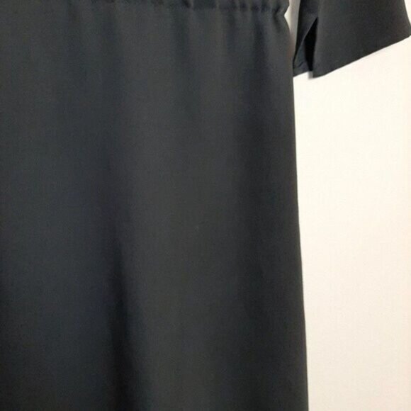 BABATON / Aritzia Shirt Dress Long Sleeve Waist Drawstring Black Sz XS Flawed - Picture 13 of 16
